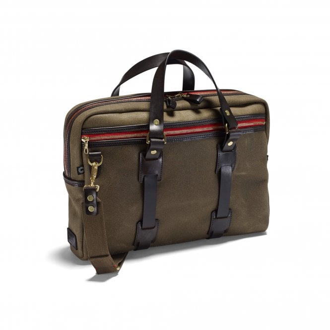 Croots England Vintage Canvas Laptop Bag