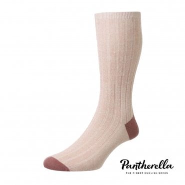 Hamada | Contrast Cotton/Linen Socks