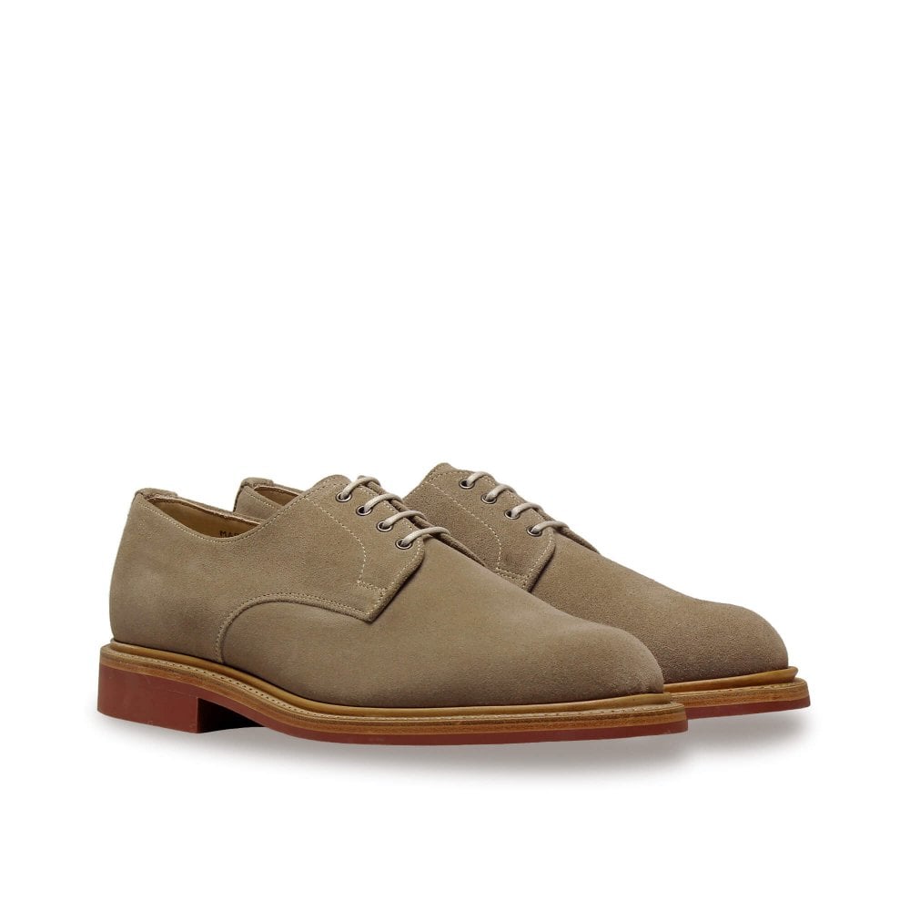 Sanders Made in England Dirty Buck Suede Oxford Shoes with Crepe Sole Sanders Olly in Dirty Buck Suede - Bradshaw & Lloyd main image 2