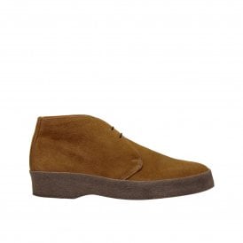 Sanders Hi Top Chukka Boot in Savage Brown Grain with Crepe Sole