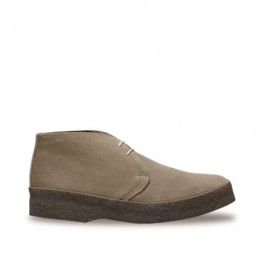 Sanders Hi Top Chukka Boot in Navy Suede with Crepe Sole