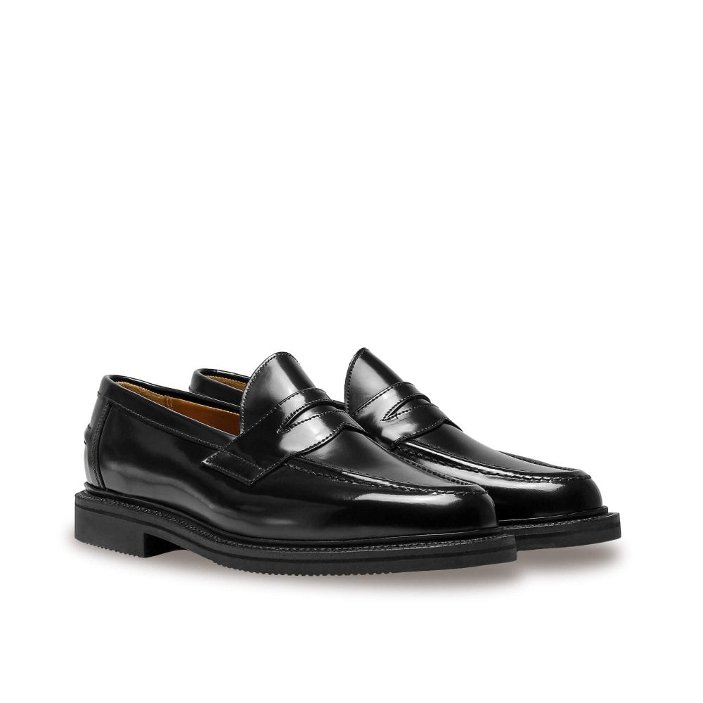 Sander made in England leather loafers men’s size 10.5 Sanders & Sanders Clive Black Leather Penny Loafer – Julian main image 2